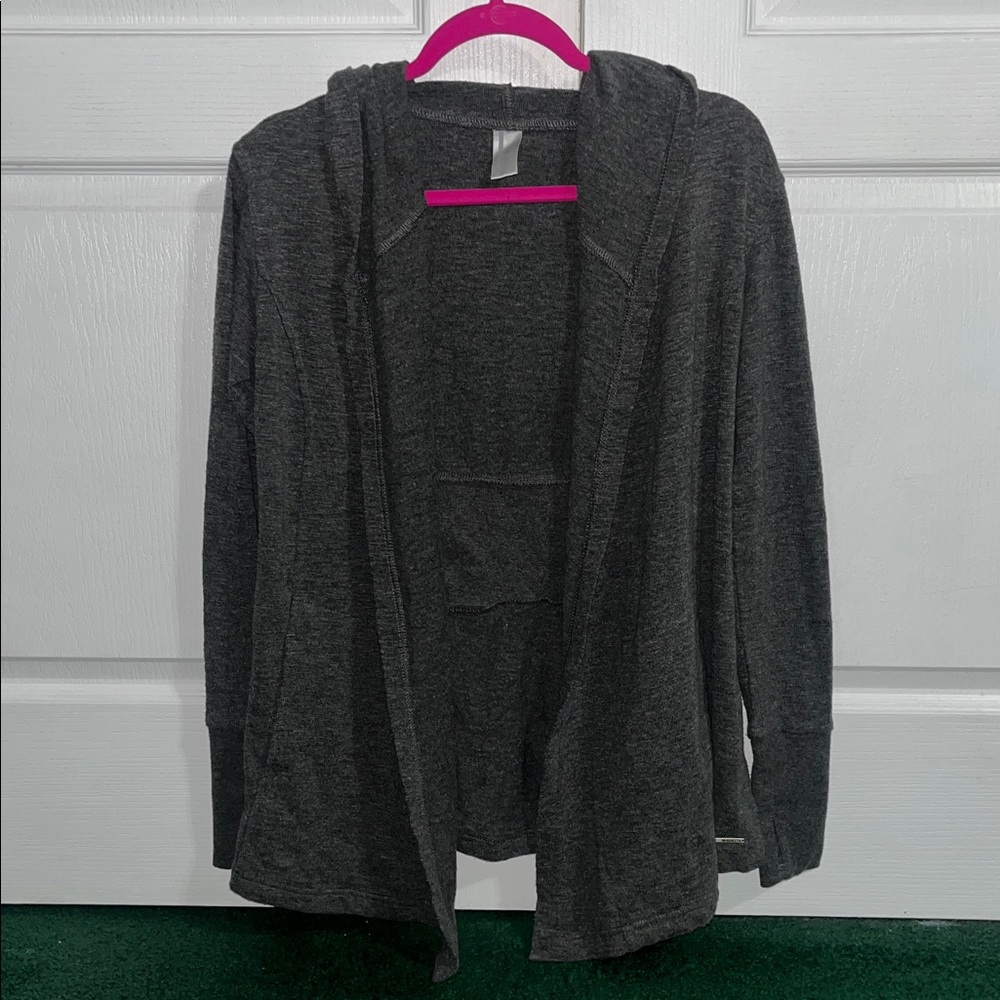 Mondetta Charcoal Hooded Cardigan